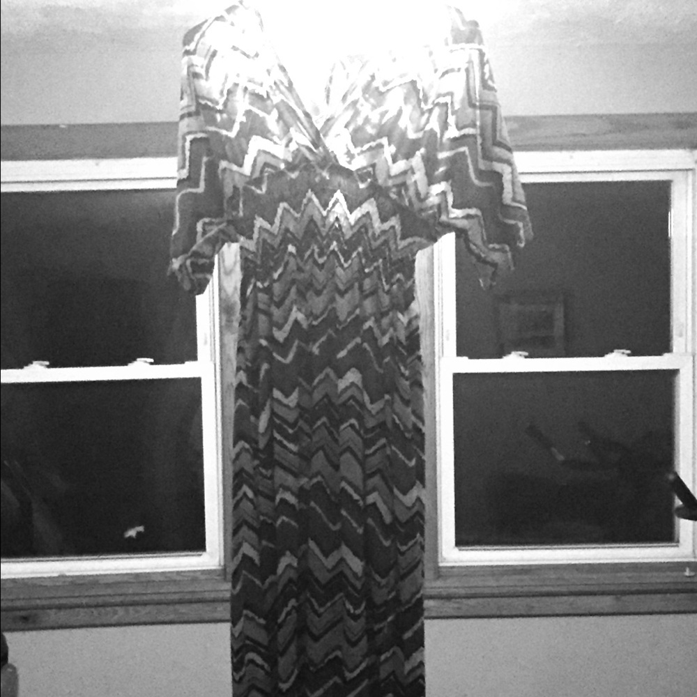 Gray Geometric Dress